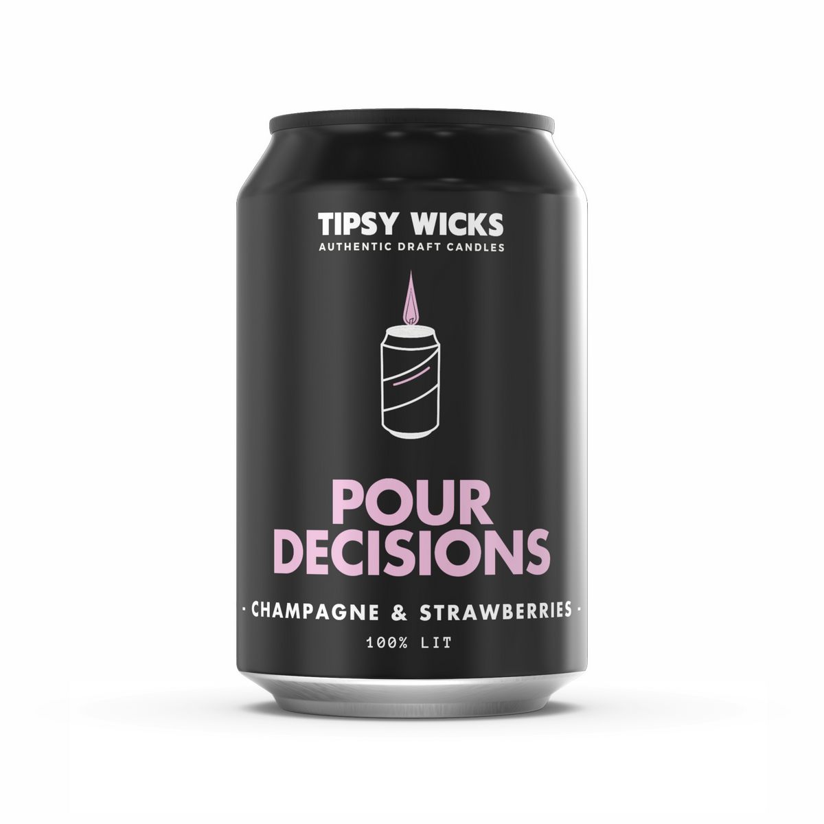 Tipsy Wicks Soy Wax Candle - Pour Decisions