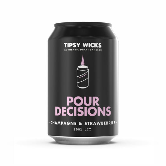 Tipsy Wicks Soy Wax Candle - Pour Decisions