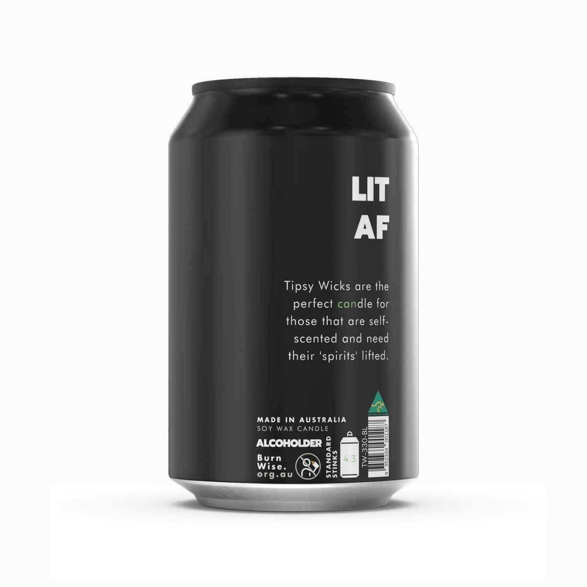 Tipsy Wicks Soy Wax Candle - Blurred Limes