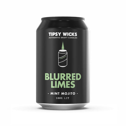 Tipsy Wicks Soy Wax Candle - Blurred Limes