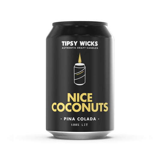 Tipsy Wicks Soy Wax Candle - Nice Coconuts