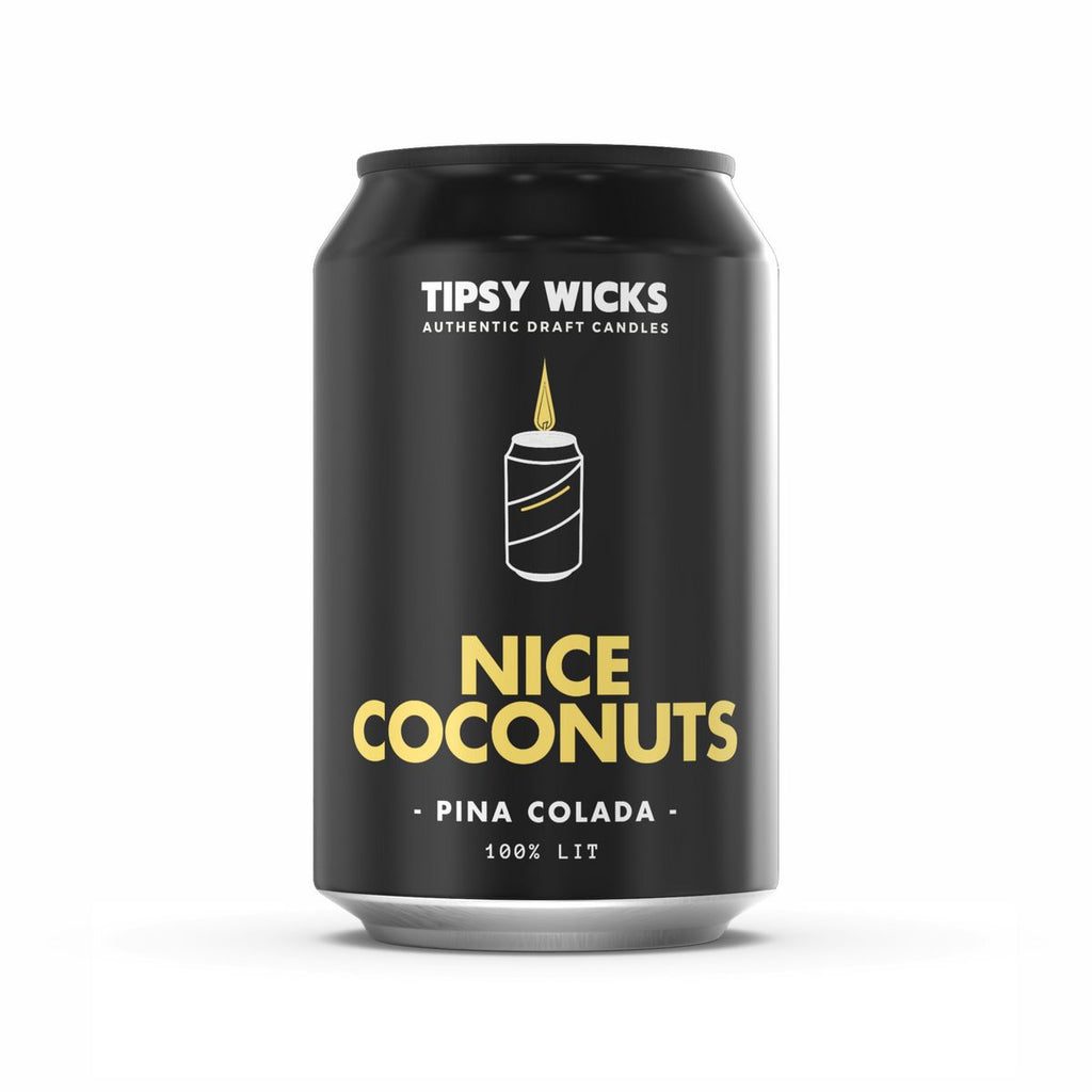 Tipsy Wicks Soy Wax Candle - Nice Coconuts
