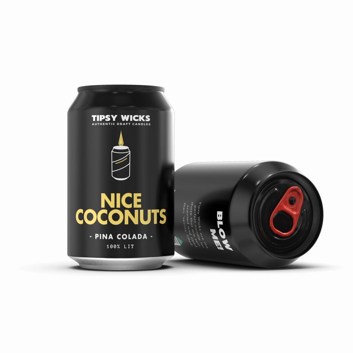 Tipsy Wicks Soy Wax Candle - Nice Coconuts