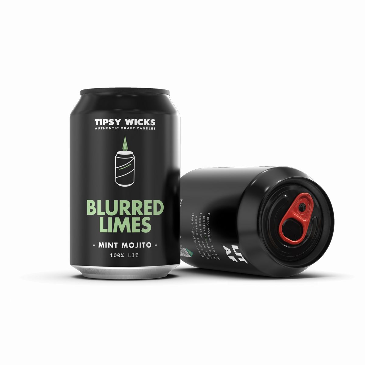 Tipsy Wicks Soy Wax Candle - Blurred Limes